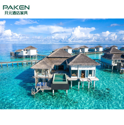 EPE-van de het Hotelslaapkamer van de Loterijenmaldiven Meradhoo het Meubilairreeksen voor de zonvilla van het Waterstrand